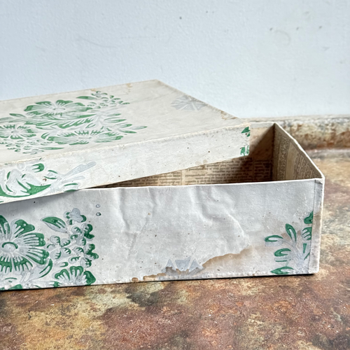 19th-century Handmade Paper Box