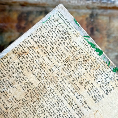 19th-century Handmade Paper Box