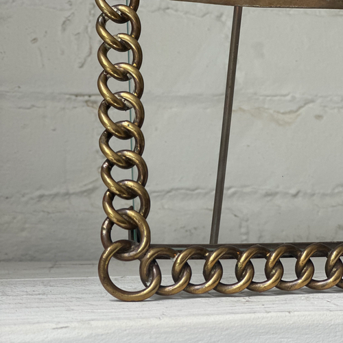 19th-century English Welded Brass Picture Frame