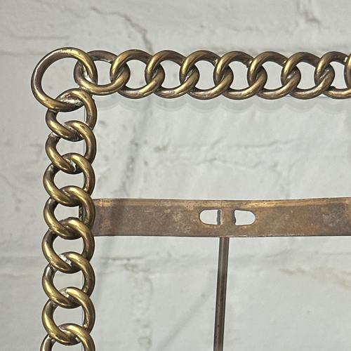 19th-century English Welded Brass Picture Frame