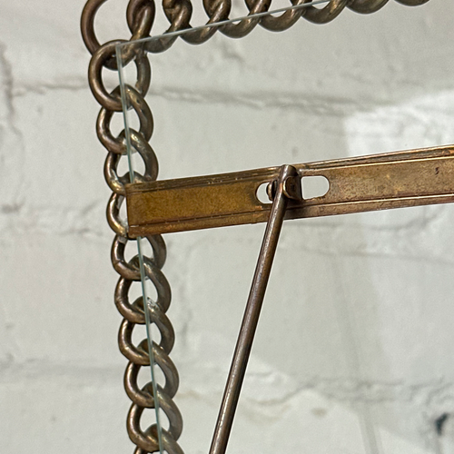 19th-century English Welded Brass Picture Frame