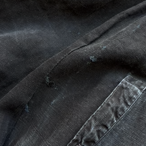 19th-century French Indigo Smock (#S-03)