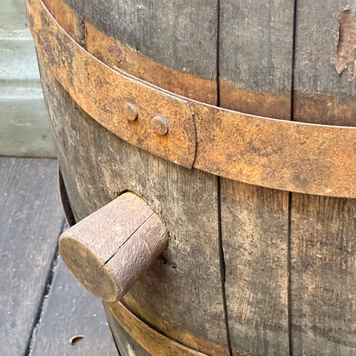 19th-century Painted Barrel