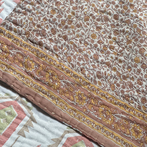Vintage Sari Double Bedcover (#603)