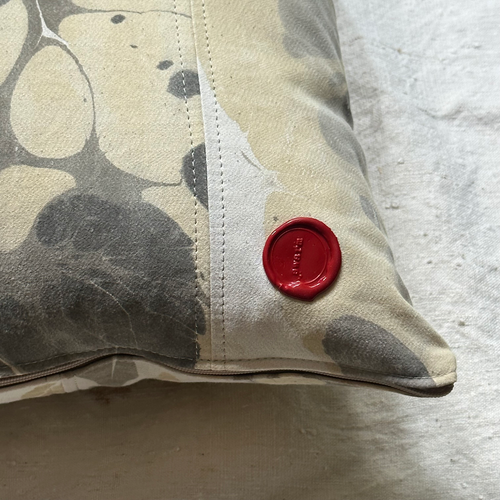 Hand Marbled One-of-a-Kind Pillow (SW03)