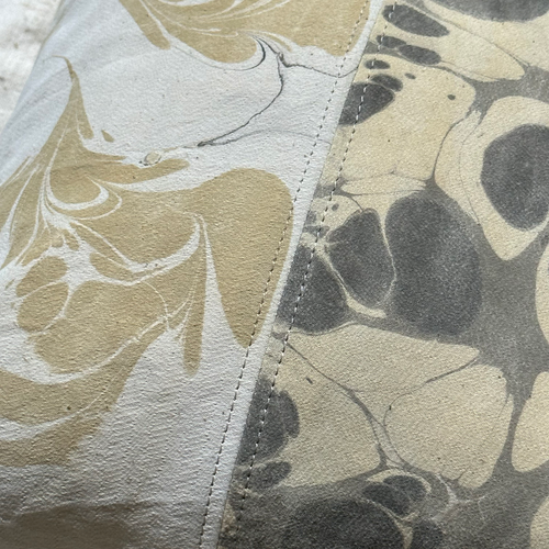 Hand Marbled One-of-a-Kind Pillow (SW03)