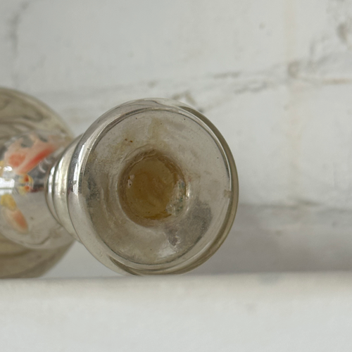 19th-century Mercury Glass Candle Holder (M-03)