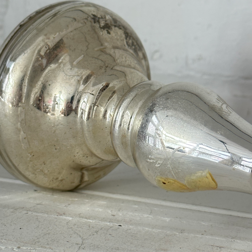 19th-century Mercury Glass Candle Holder (M-03)