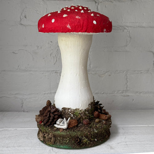 Handmade Wooden Mushroom Creation (#3) by Crystal Sloan