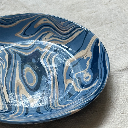 Marbled Soup Plate in Arcachon (AR #703)