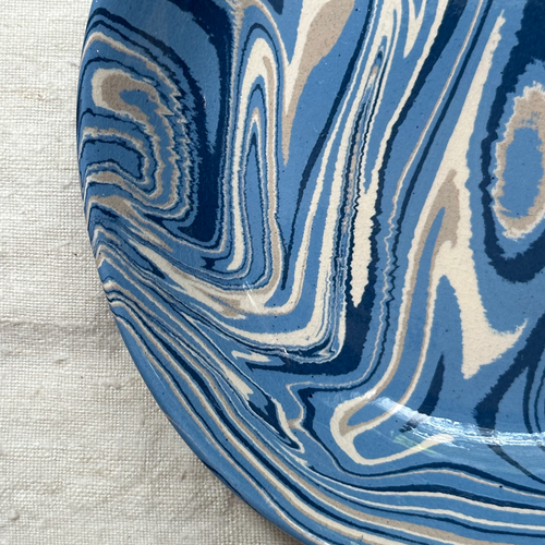 Marbled Soup Plate in Arcachon (AR #703)