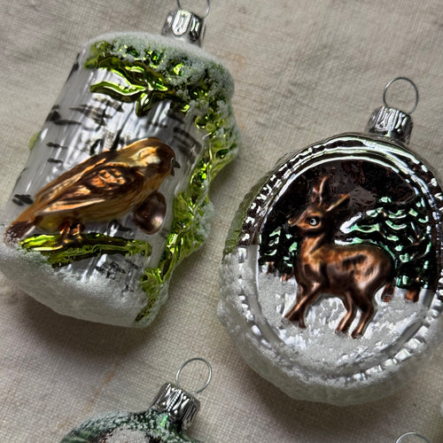 Set of 5 Forest Themed Ornaments