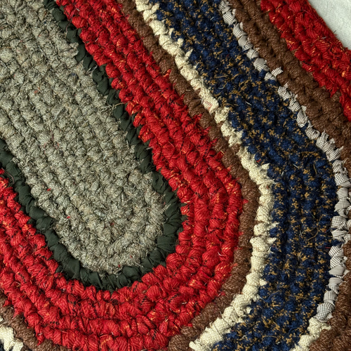 Olly Crocheted Vintage Wool Suit Rug #3