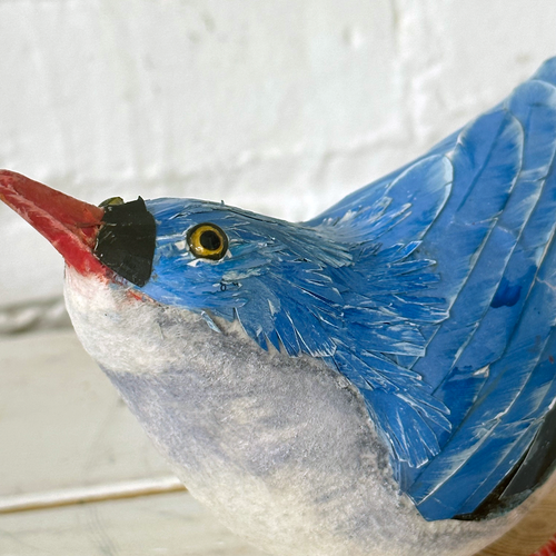 Papier-Mâché White Breasted Nuthatch #41