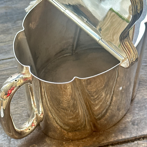 Antique Silver-Plated Watering Can Teapot