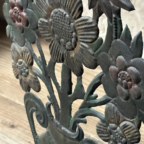 19th-century Spain Continental Tole Floral Altar Ornament (#3)