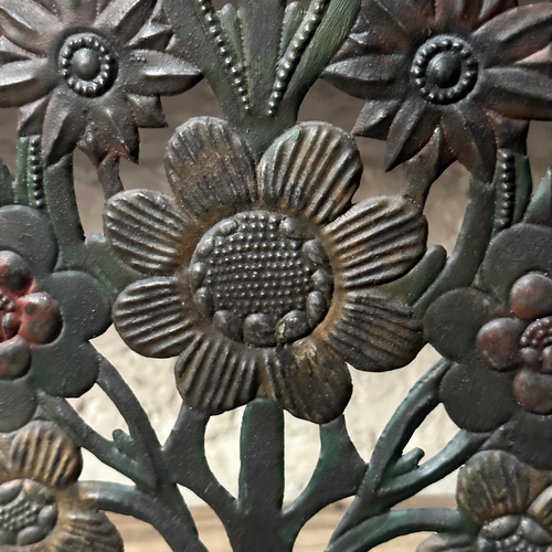 19th-century Spain Continental Tole Floral Altar Ornament (#3)