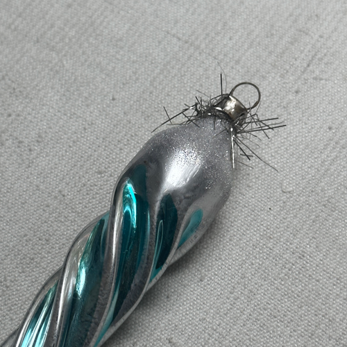 Blue Icicle Ornament