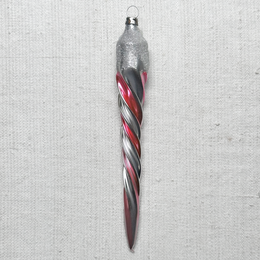 Nostalgic Pink Icicle Ornament