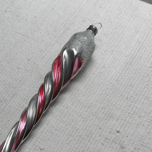 Nostalgic Pink Icicle Ornament