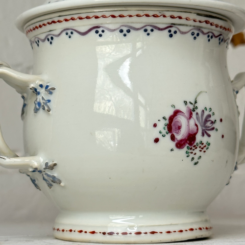 18th-century Chinese Qing Porcelain Lidded Sugar Bowl