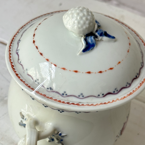 18th-century Chinese Qing Porcelain Lidded Sugar Bowl