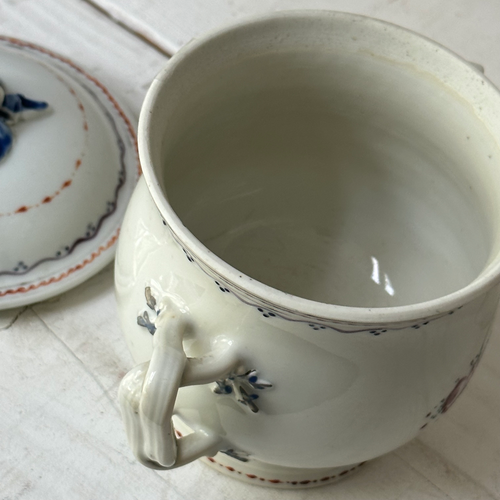 18th-century Chinese Qing Porcelain Lidded Sugar Bowl