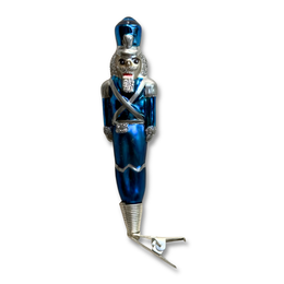 Nostalgic Clip-on Blue Nutcracker Ornament