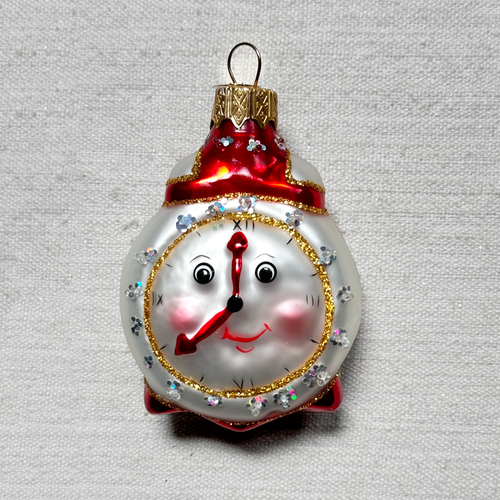 Nostalgic Clock with Face Ornament
