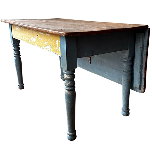 Antique Painted Drop-leaf Table