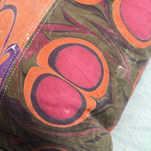 Hand Marbled One-of-a-Kind Pillow (26-22)