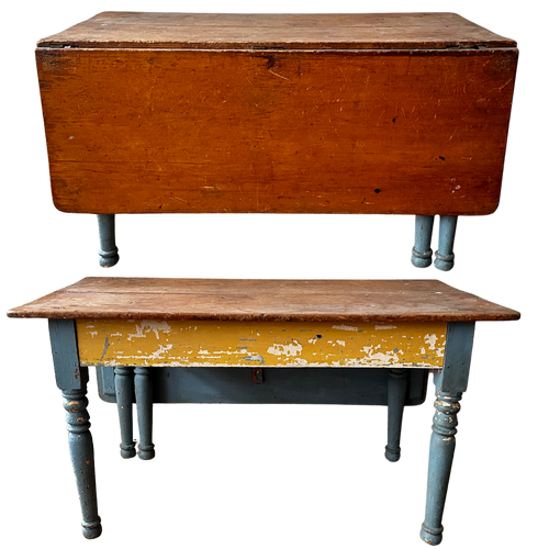 Antique Painted Drop-leaf Table