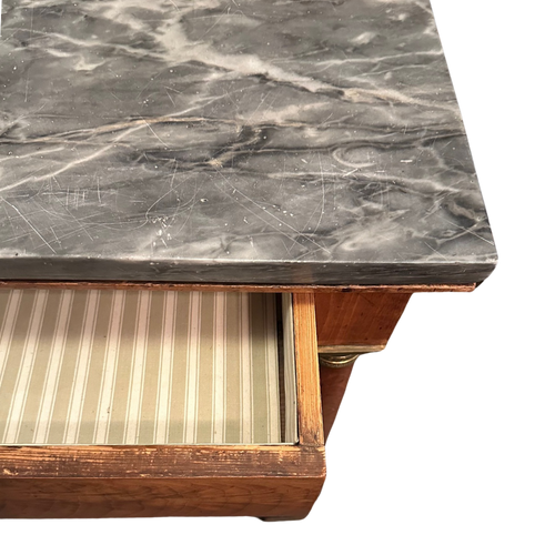 19th-century French Empire Dresser with Marble Top