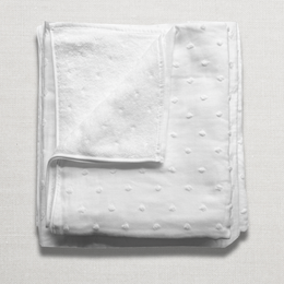 UCHINO Zero-Twist Gauze in White Dot Towels