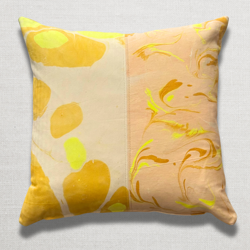 Hand Marbled One-of-a-Kind Pillow (SW724)