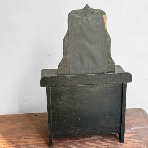 Early 20th-century Black Painted Miniature Doll's Chest