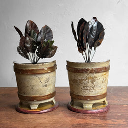 19th-century Pair of Alter Vases