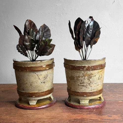 19th-century Pair of Alter Vases