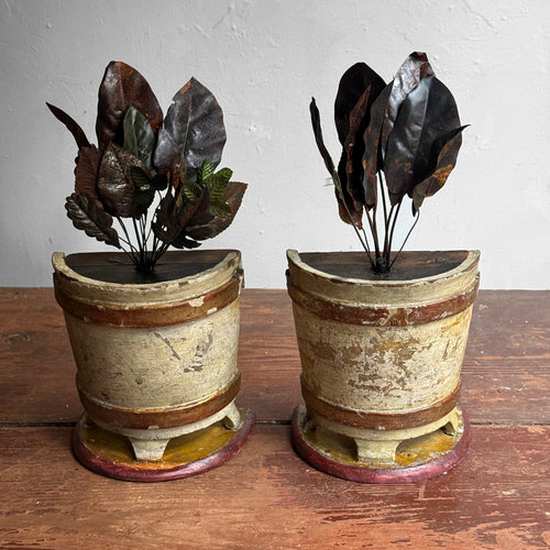 19th-century Pair of Alter Vases