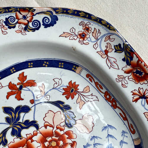 19th-century "Amherst Japan" Stone China Platter