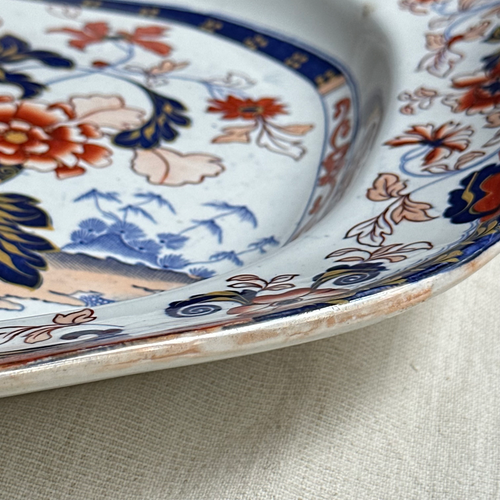19th-century "Amherst Japan" Stone China Platter