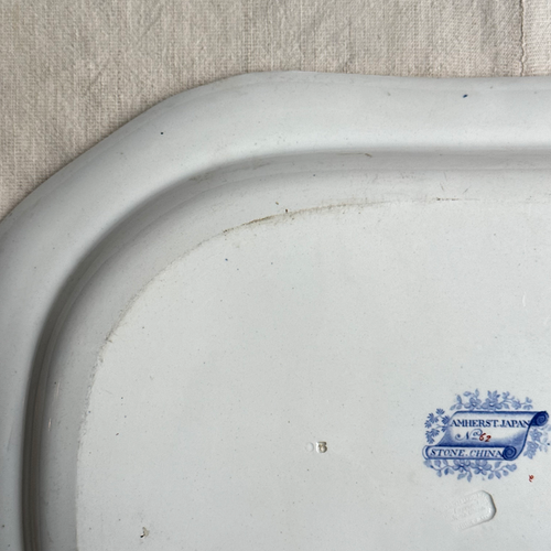19th-century "Amherst Japan" Stone China Platter