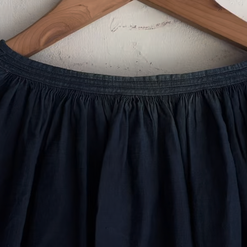 19th-century French Indigo Smock (#S-04)