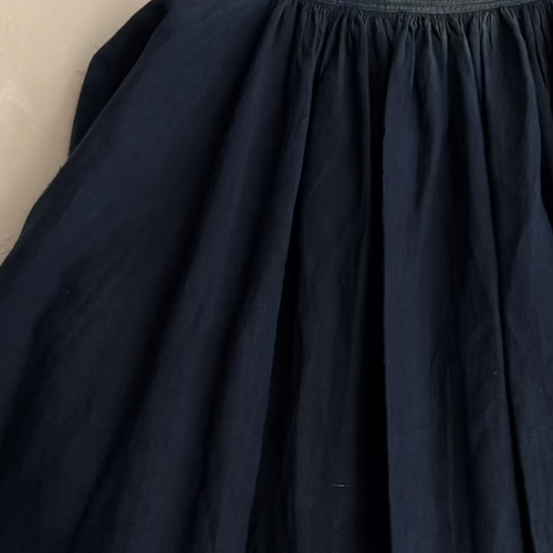 19th-century French Indigo Smock (#S-04)