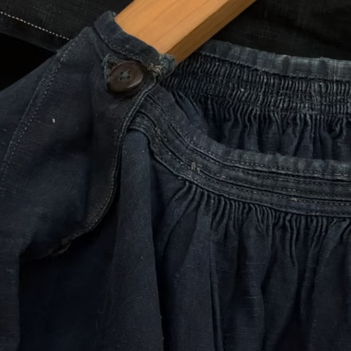 19th-century French Indigo Smock (#S-04)