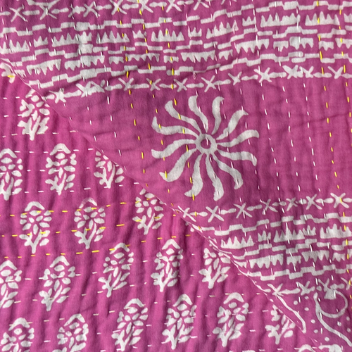 Vintage Sari Double Bedcover (#604)