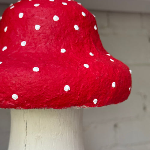 Handmade Wooden Mushroom Creation (#4) by Crystal Sloan