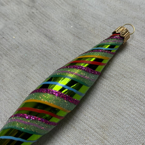 Multicolor Icicle Ornament