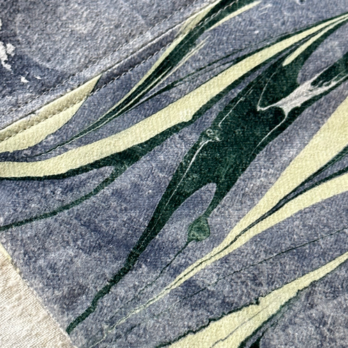 Hand Marbled One-of-a-Kind Zipper Pouch (#P04)