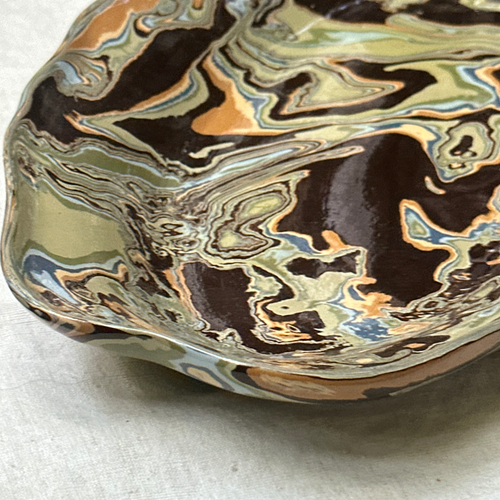 Marbled Fish Dish Platter in Papeete (PP #744)